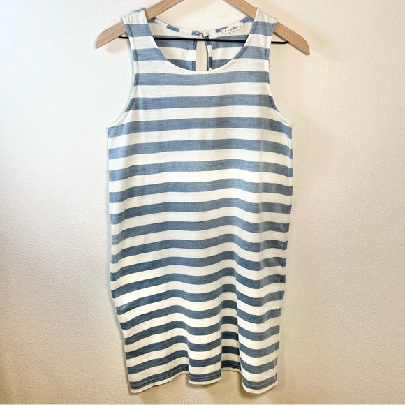 Jane and Delancey Dresses & Skirts - Jane and Delancey | Blue and White Striped Cotton Dress | Size Small